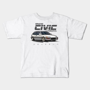 Civic Nouva (White) Kids T-Shirt